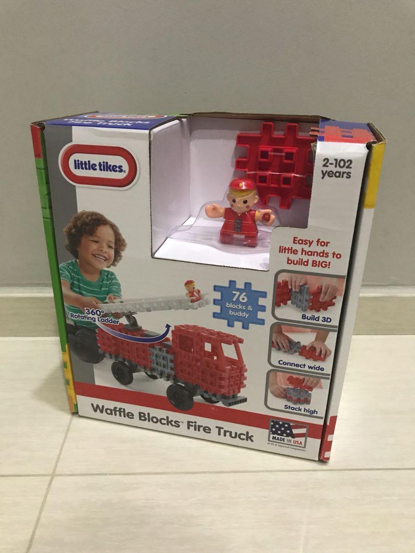 Little tikes waffle blocks fire truck shop