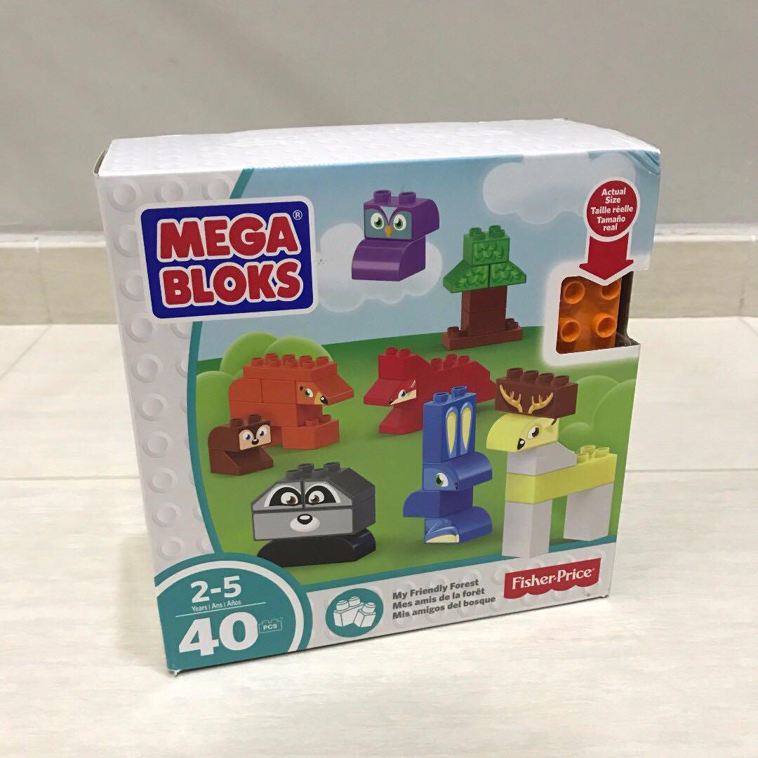 Ages 2-5 Fisher-Price Mega Bloks My Friendly Forest 40-pc Block Building Set 