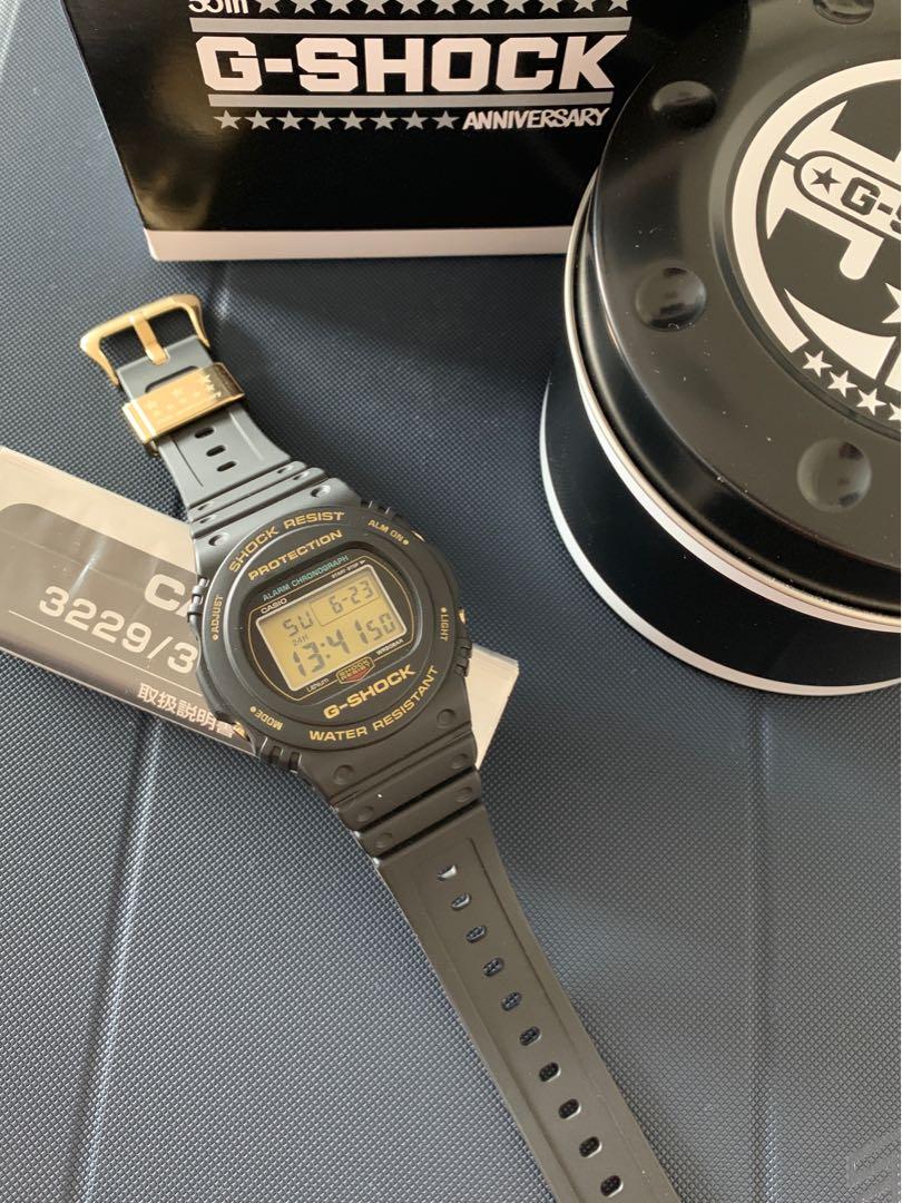 G SHOCK 35TH ANNIVERSARY ORIGIN GOLD BLACK LIMITED EDITION ROUND DIGITAL WATCH DW5735D 1B NEW