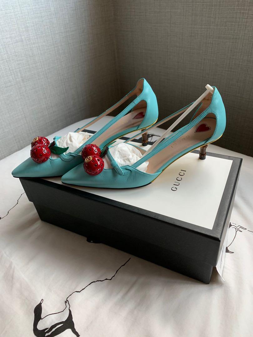 Gucci cherry shoes deals