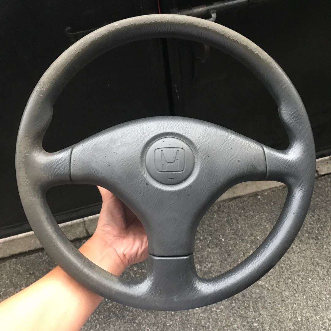 Honda Civic EK Steering Wheel, Car Parts & Accessories on Carousell