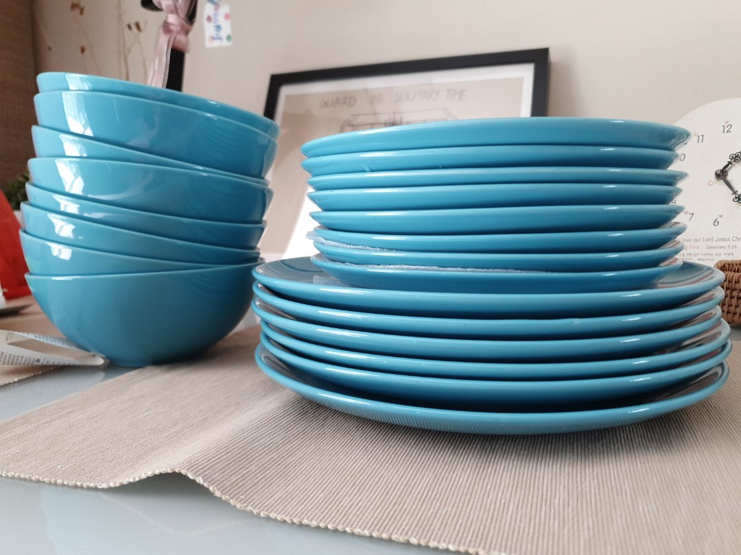IKEA bowl and plates set, Furniture & Home Living, Kitchenware