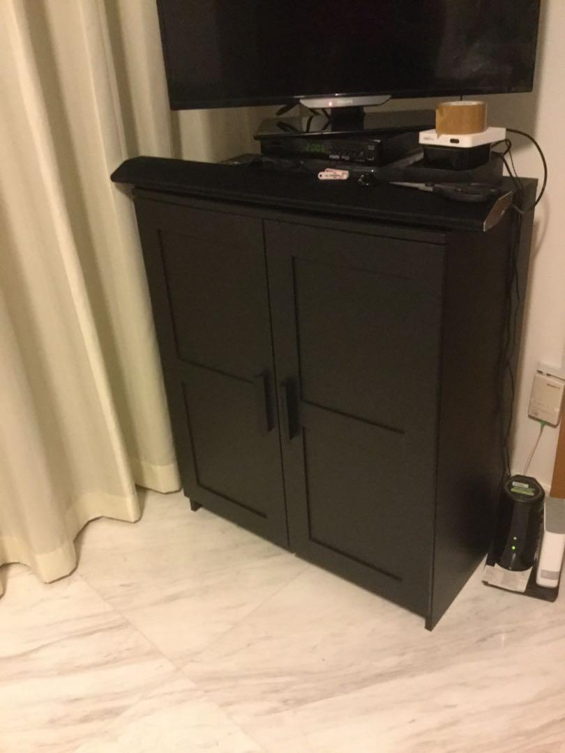 Brimnes black sales cabinet