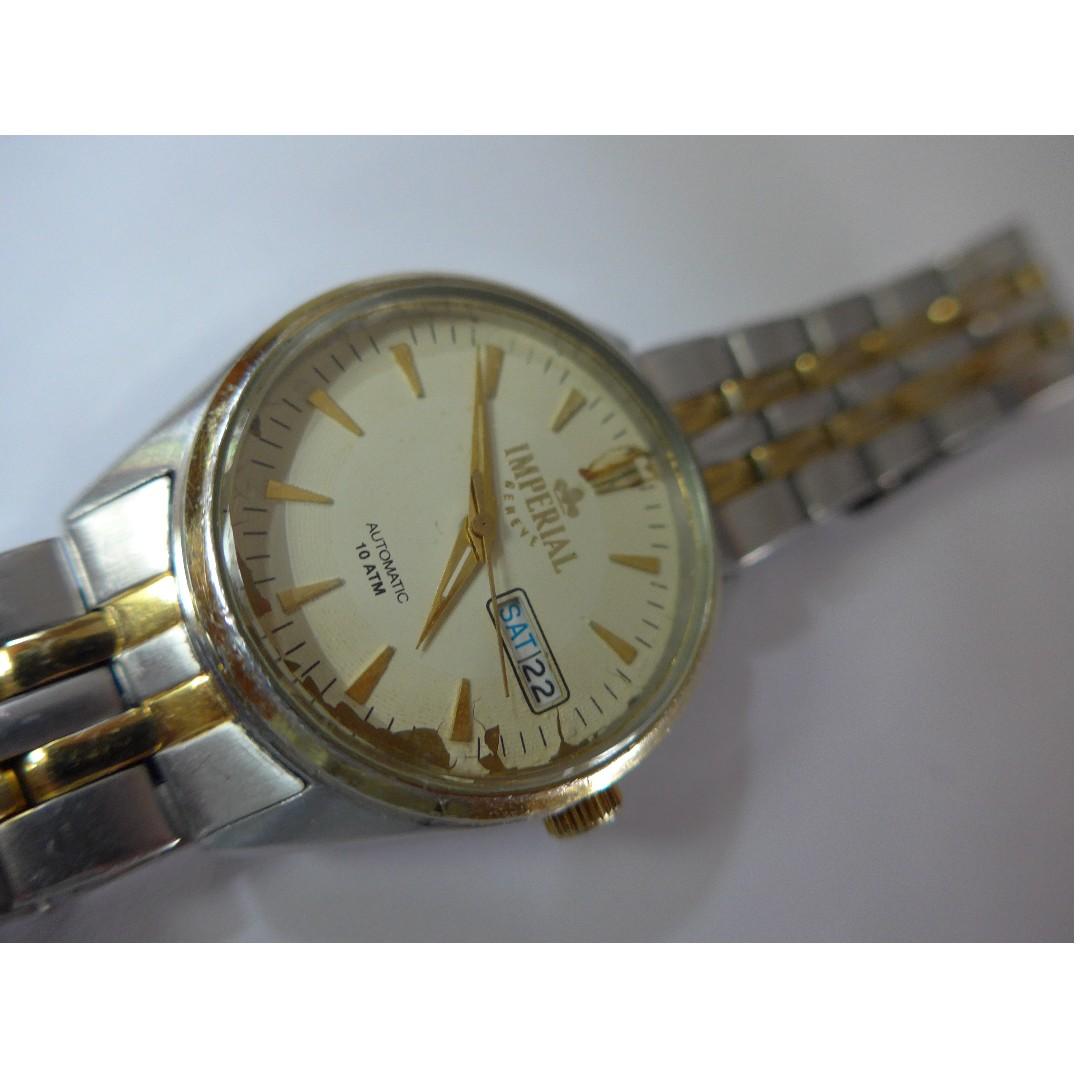 Imperial Geneve Automatic Round White Dial Watch