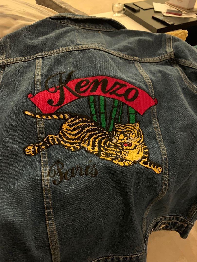 kenzo tiger denim jacket