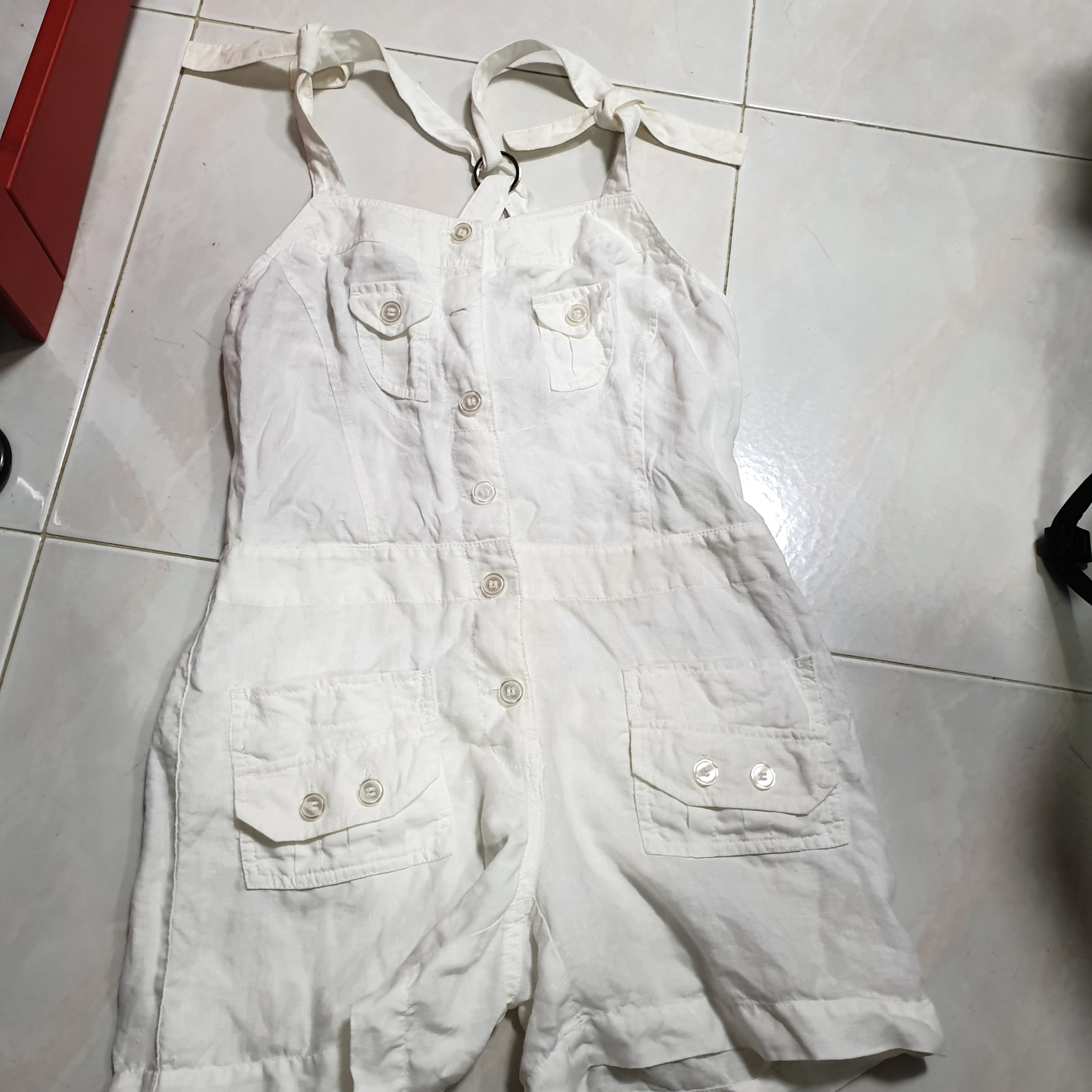 ladies white romper