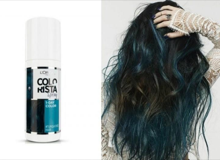 1. L'Oreal Paris Colorista Spray Blue Hair Colour - wide 4
