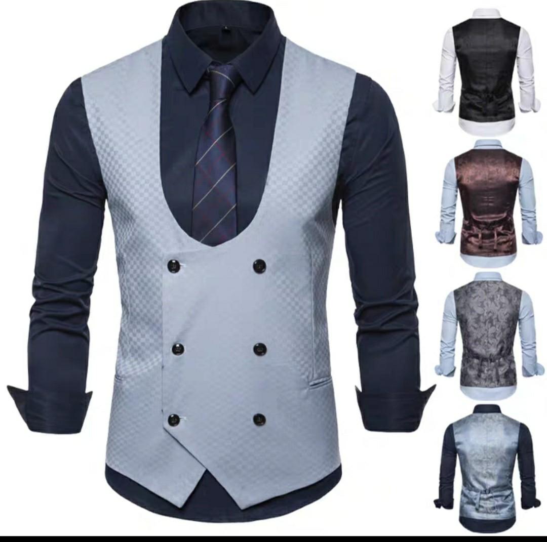 Men Vests Style Prom Groomsmen Wedding Men S Fashion Clothes
