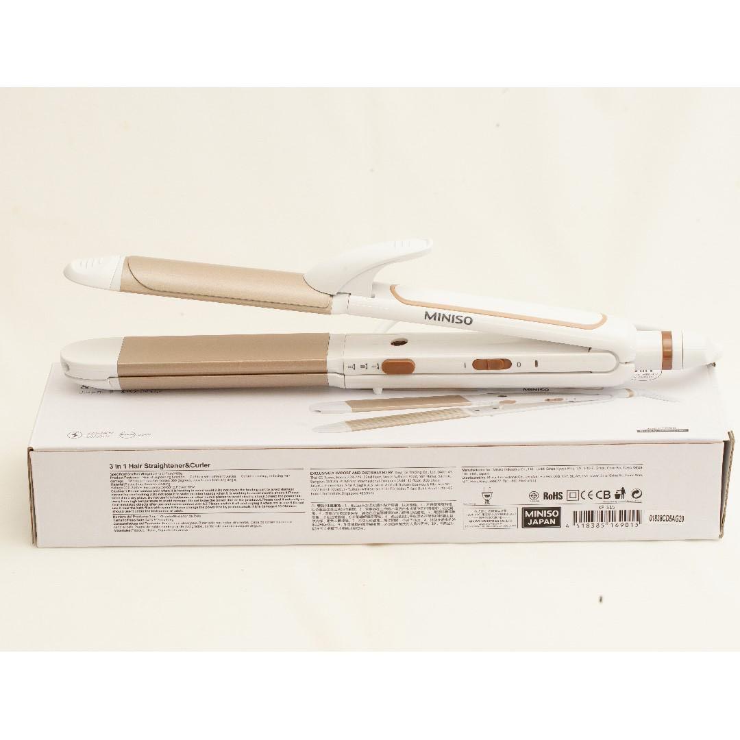 miniso 3 in 1 hair straightener review