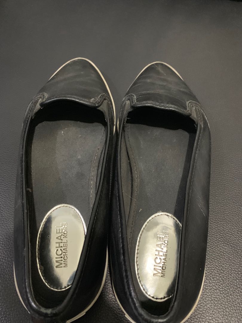 michael kors shoes leather upper rubber outsole