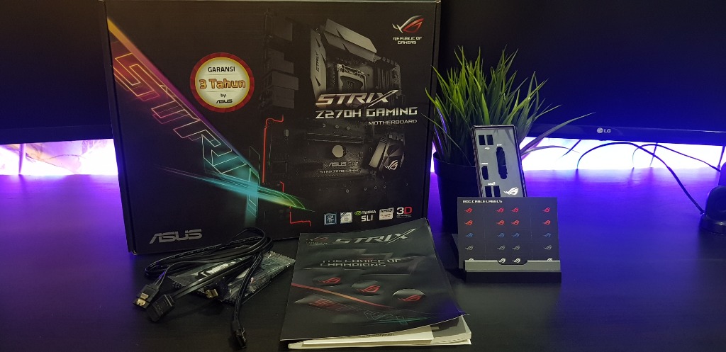 Motherboard Asus Rog Strix Z270h Gaming Elektronik Bagian Komputer Aksesoris Di Carousell