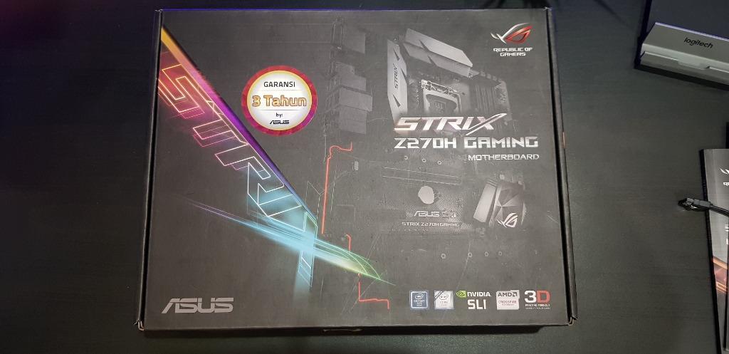 Motherboard Asus Rog Strix Z270h Gaming Elektronik Bagian Komputer Aksesoris Di Carousell