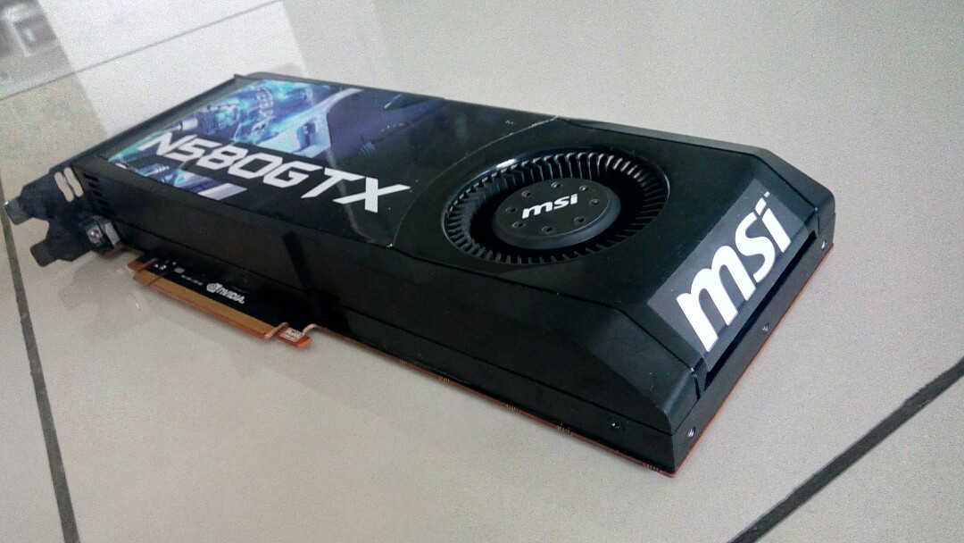 MSI GeForce GTX 580 1.5gb GPU Computers Tech Parts