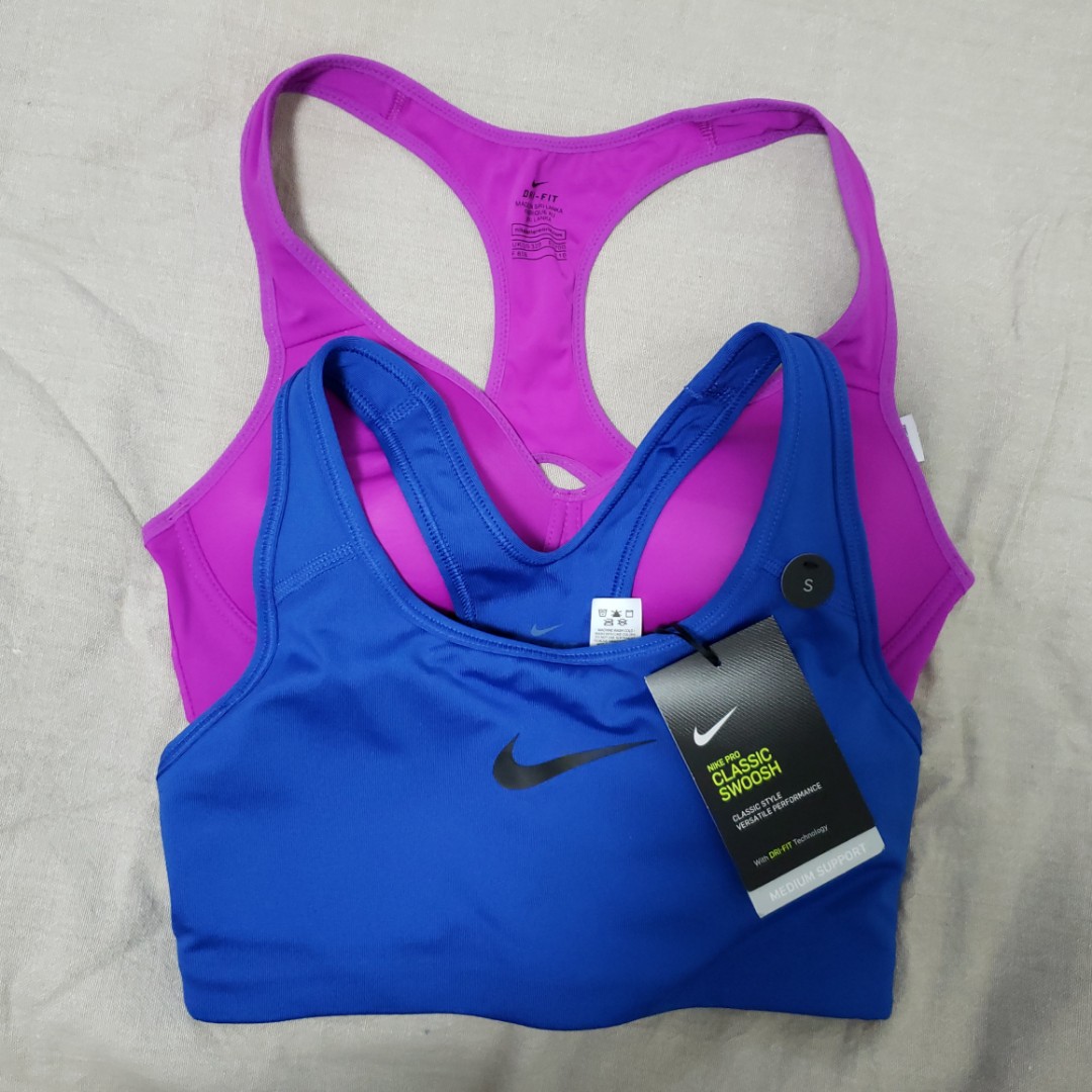 Nike Sports Bra x 2, size shown in the pic, 女裝, 運動服裝 Carousell