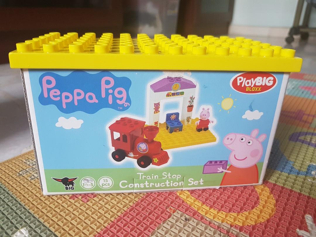 peppa pig train construction set