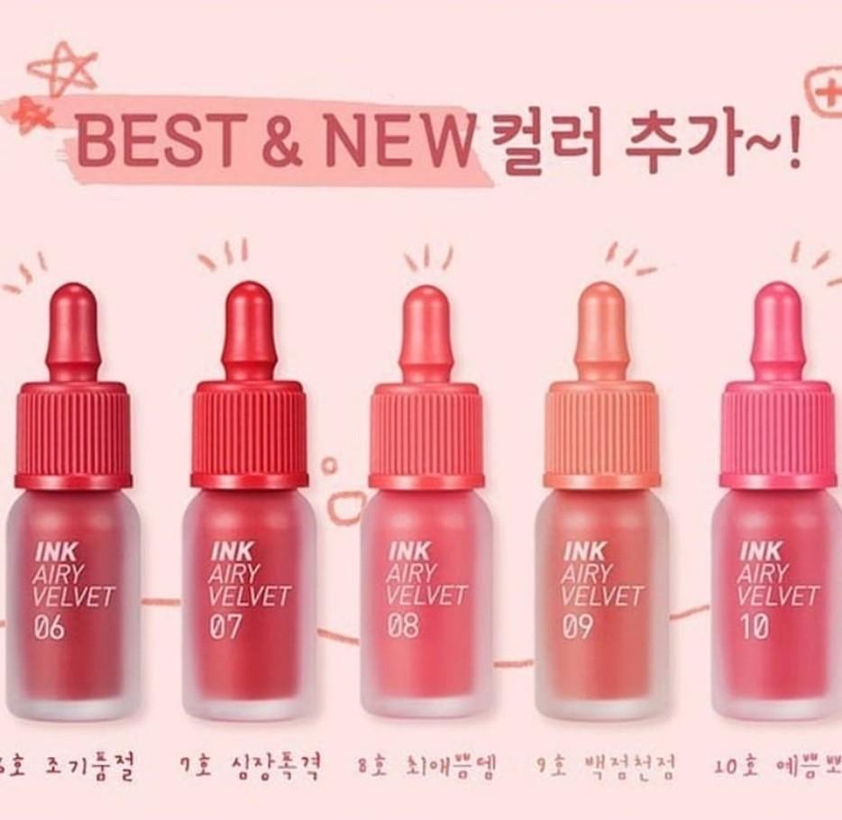 Peripera Airy Ink Velvet Kesehatan Kecantikan Rias Wajah Di