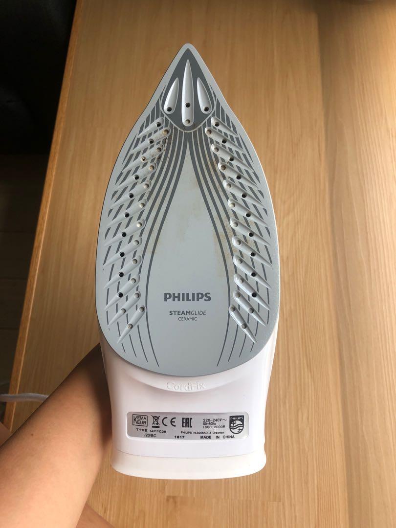 Philips Iron Easy Speed Steam Glide Ceramic, Home Appliances, Cleaning
