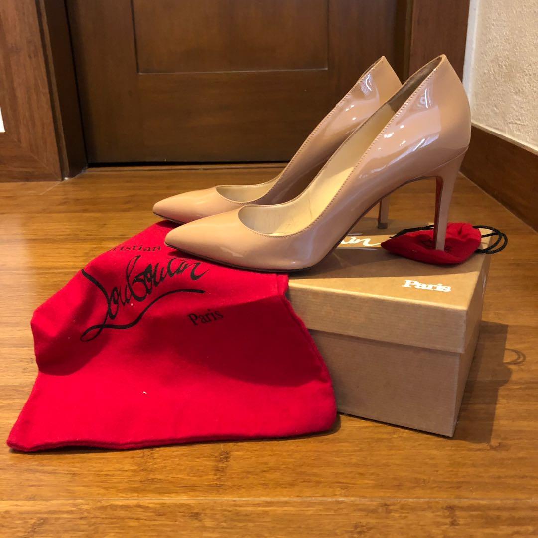 Forord udsættelse Automatisering Pre-loved Christian Louboutin Pigalle 85mm Patent Calf, Women's Fashion,  Footwear, Heels on Carousell