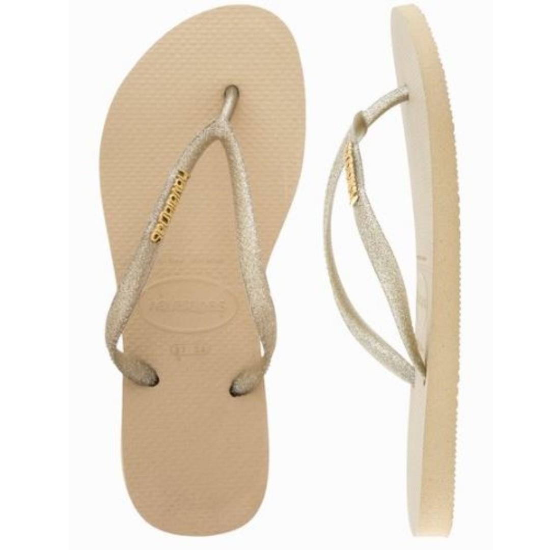 havaianas slim sand grey