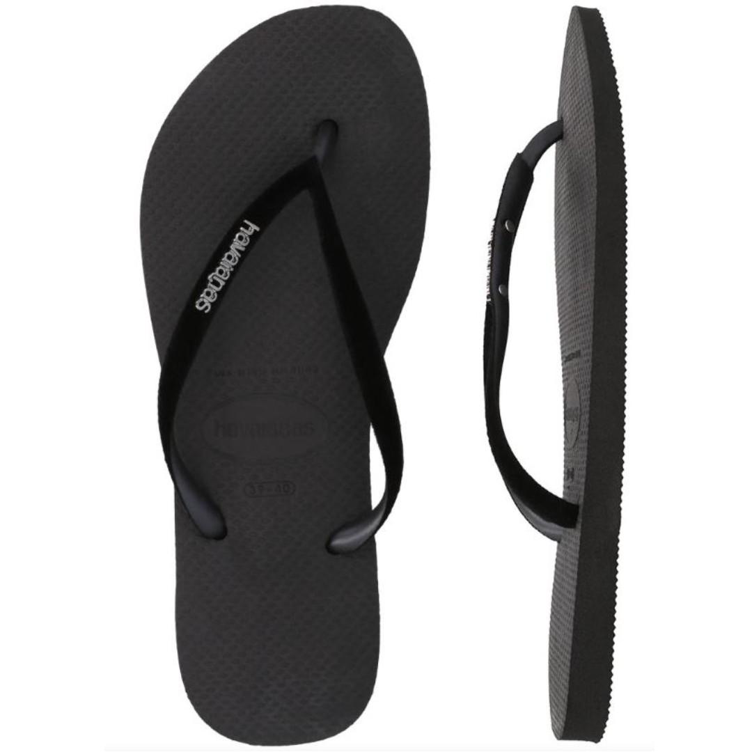 havaianas slim velvet black