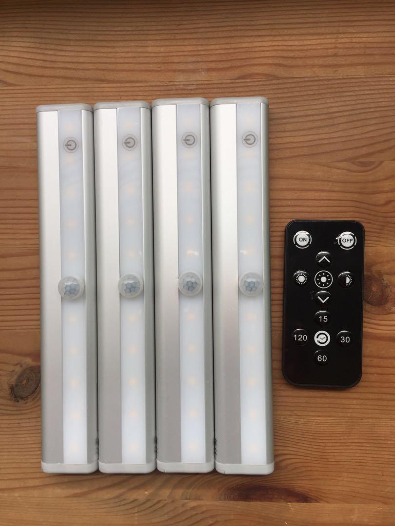 Remote Control Led Lights Bar Wireless Portable Under Cabinet Wireless Portable Led Under Cabinet