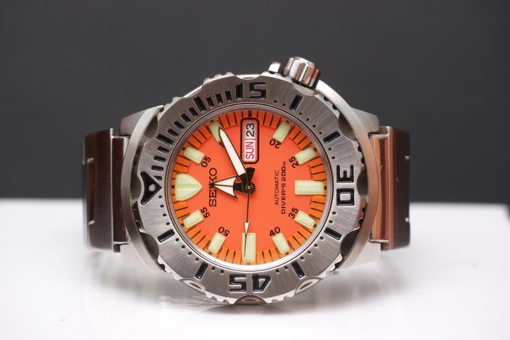 6R15 Seiko 1st Gen Golden Orange Monster ( Chinese version calendar), Men's  Fashion, Watches & Accessories, Watches on Carousell