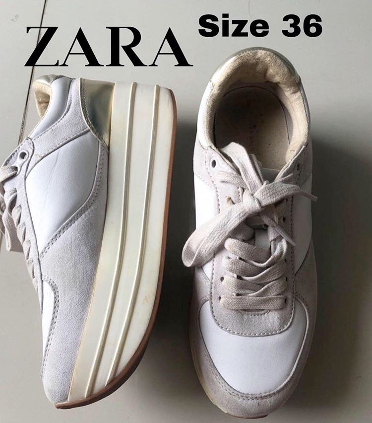 Sepatu Sneakers Zara Putih ORI Luxury