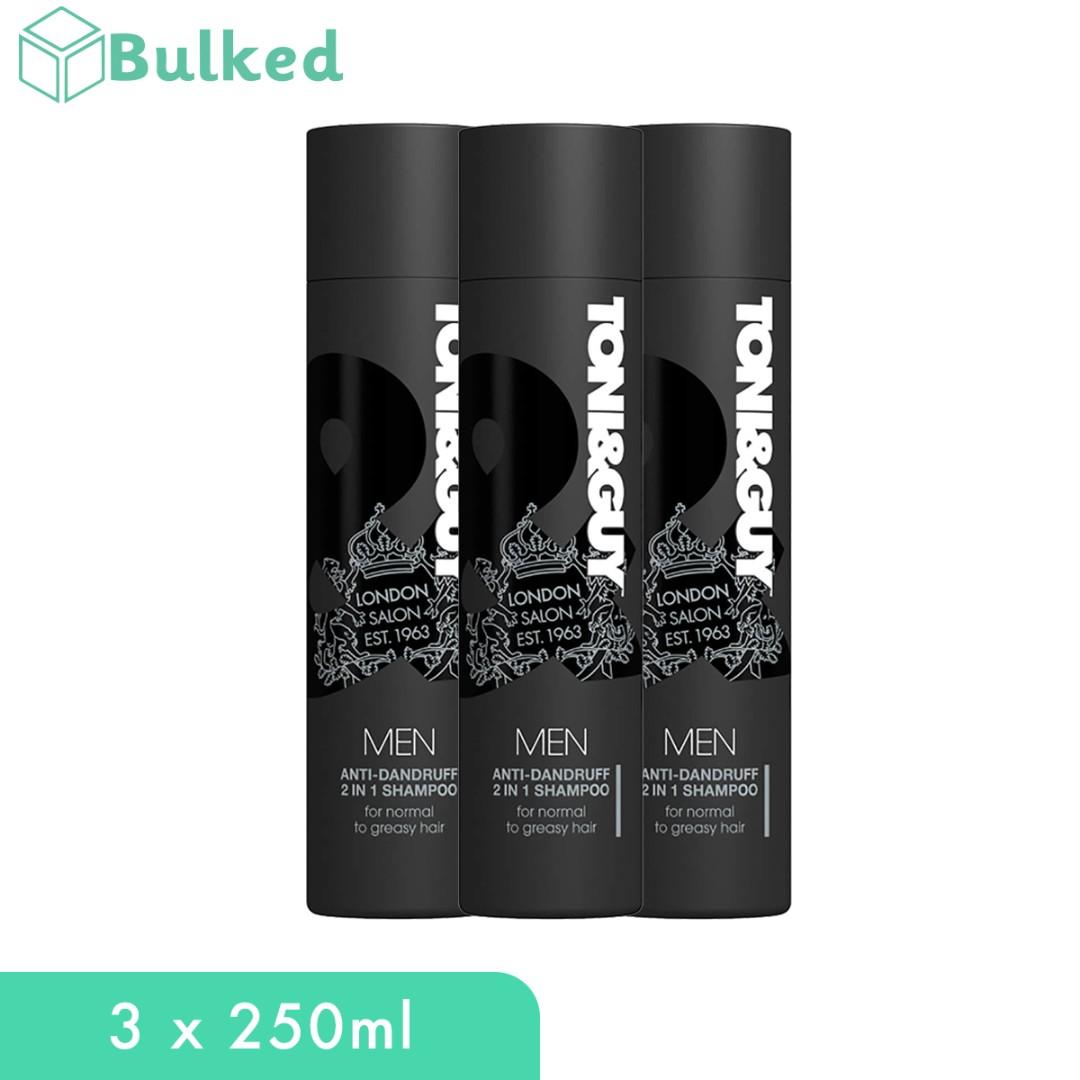 Toni Guy Shampoo 2 In 1 Men Anti Dandruff 3 X 250ml Health Beauty Hair Care On Carousell