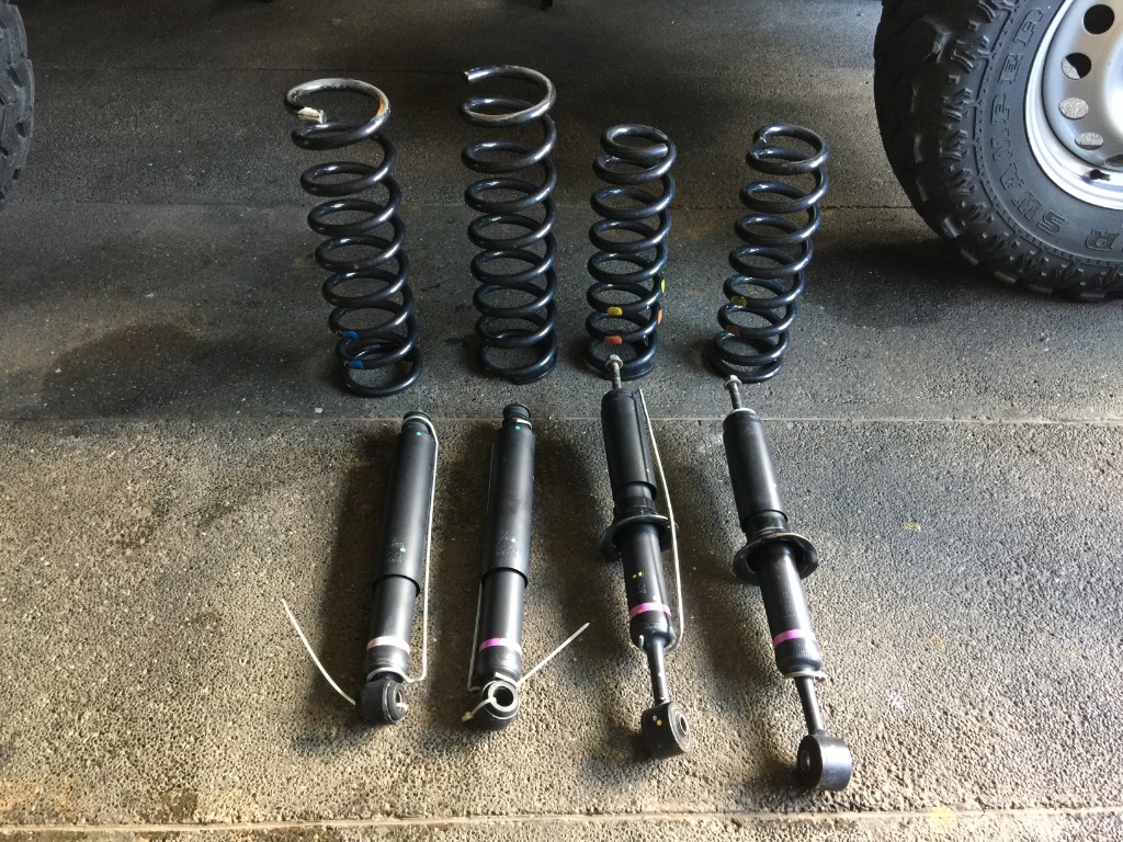 Toyota Fortuner Stock Shock Absorbers with Springs, Car Parts