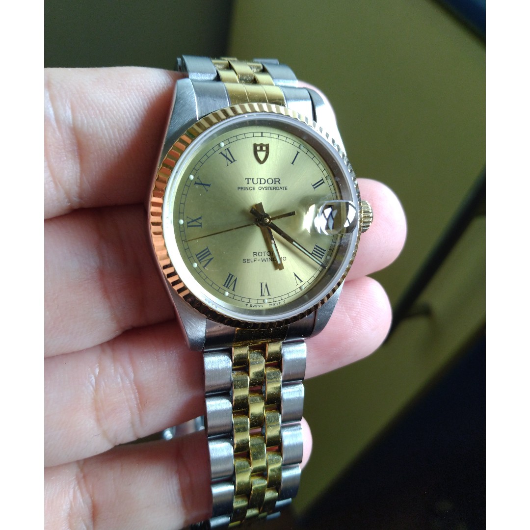 Tudor prince oysterdate two clearance tone