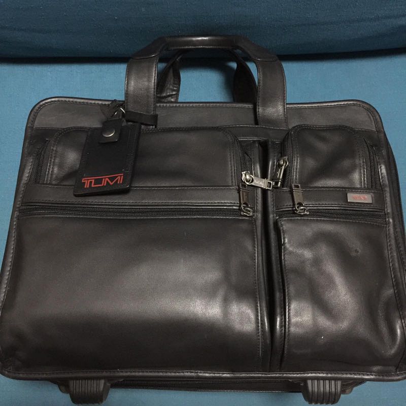 Tumi Deluxe Wheeled Expandable Briefcase Carry On 96003D4, Men's