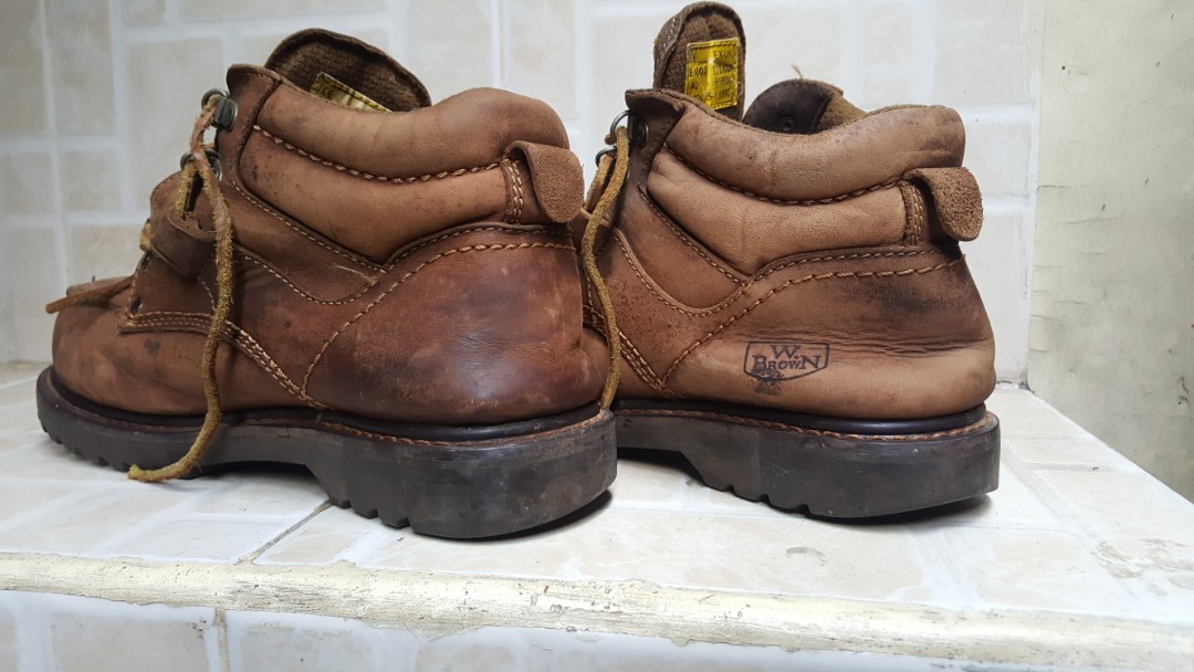 safety shoes brown