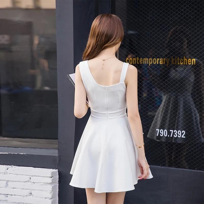 White skater sales girl dress