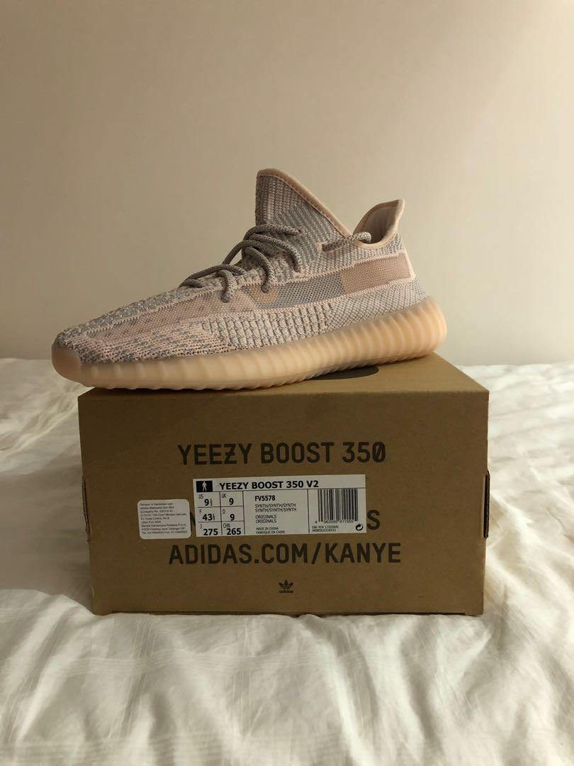 US9.5)Yeezy Boost 350 V2 Synth, Men's 