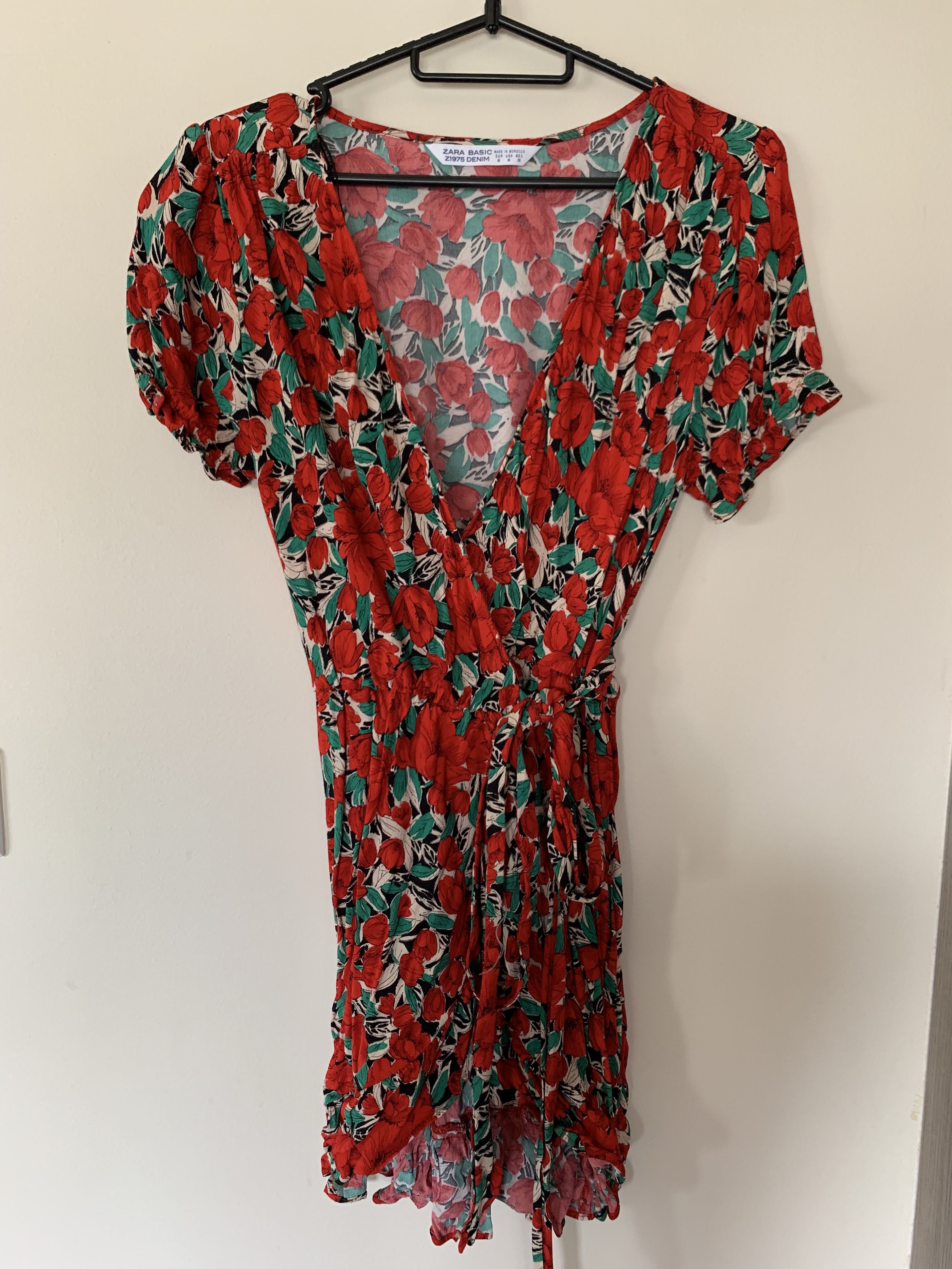 Zara Red Wrap Dress Outlet Sale, UP TO ...