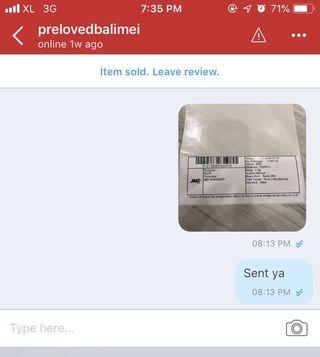 Proof of delivery