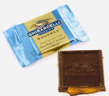 Ghirardelli Dark Chocolates Sea Salt Caramel 151g