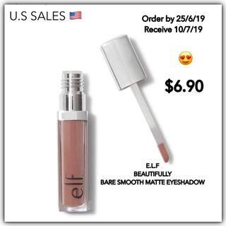 Orders open: BEAUTIFULLY BARE SMOOTH MATTE EYESHADOW from usa🇺🇸 (E.l.f)