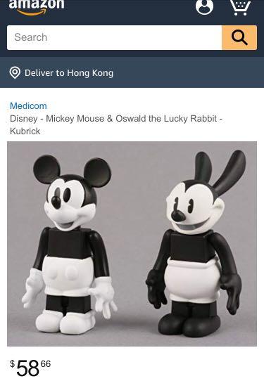 全新絕版限量Medicom Toy 迪士尼Disney Mickey 米奇Oswald 奧斯華