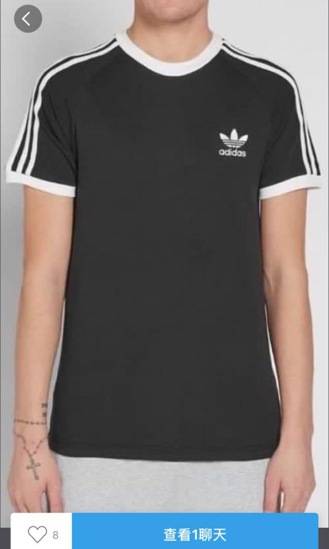 adidas originals 3 stripe t shirt womens
