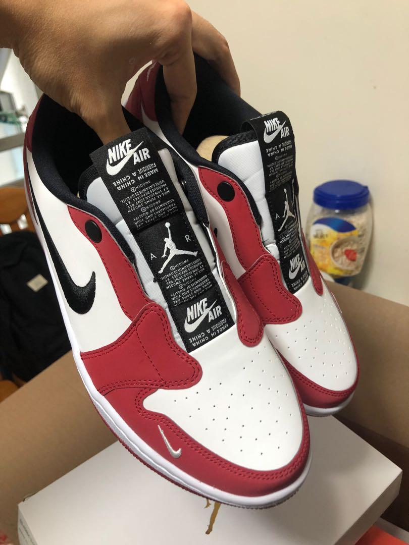 Air jordan 1 low slip chicago 40 Carousell