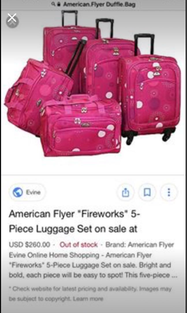 5 piece luggage set sale