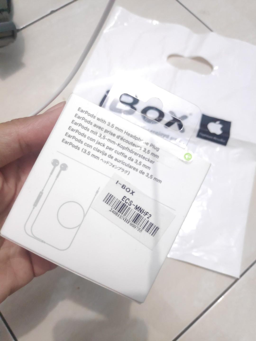 Apple Airpods ori ibox earphone headset FREE tempered glass ip 6