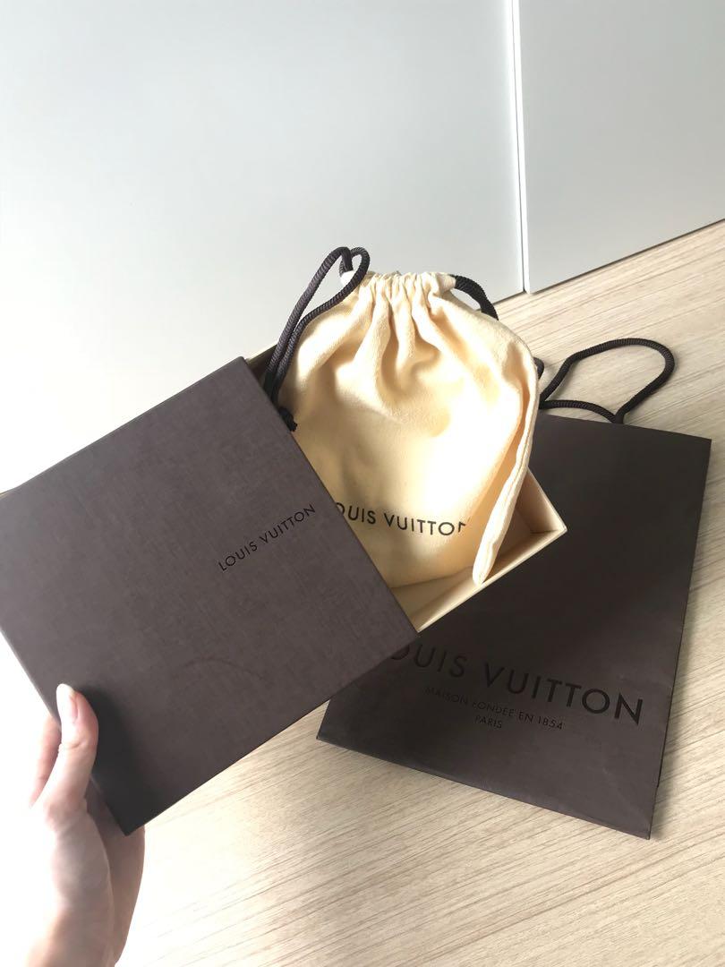 ORIGINAL LOUIS VUITTON DUST BAG AND BOX, Luxury, Bags & Wallets on