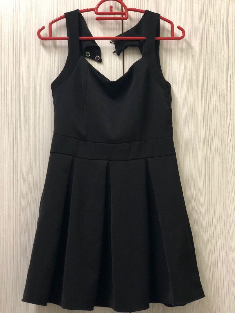 Black Midi Dress, Women's Fashion, Dresses & Sets, Dresses on Carousell
