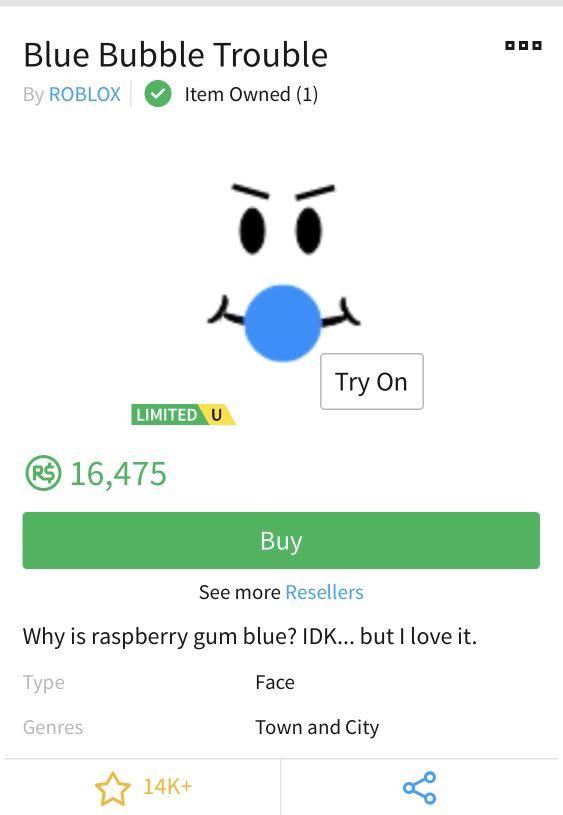 Blue Bubble Trouble Everything Else On Carousell - green bubble trouble roblox