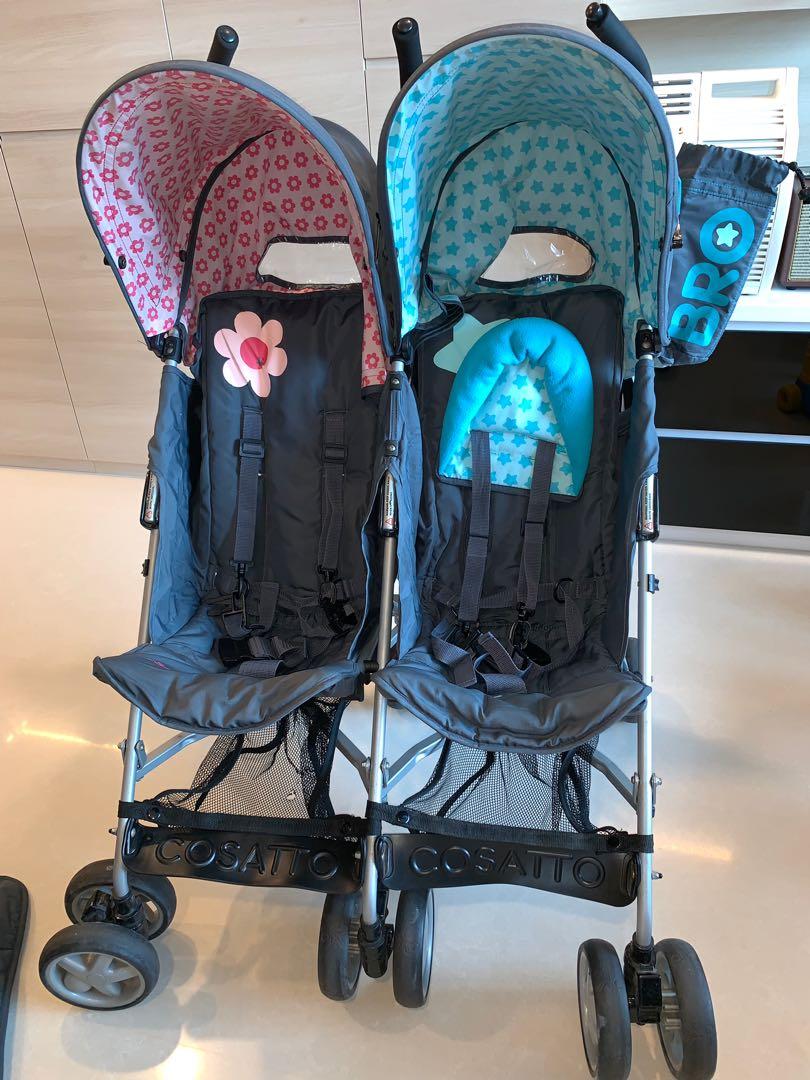 Boy and girl double stroller shop