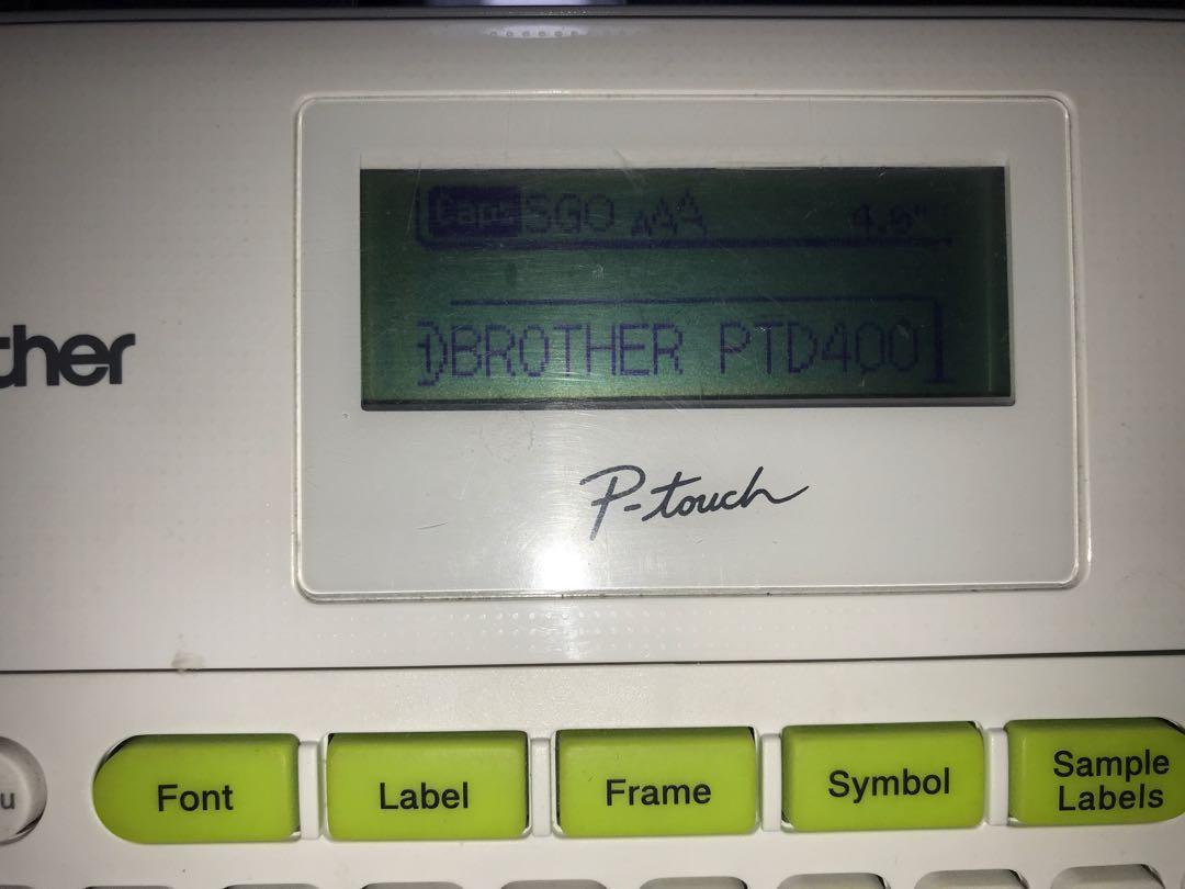 Brother P-touch PTD400 (slightly used), Computers & Tech ...