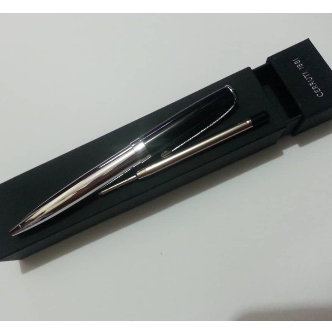 Cerruti 1881 Rollerball Pen (Blue + Black Refill), Hobbies & Toys