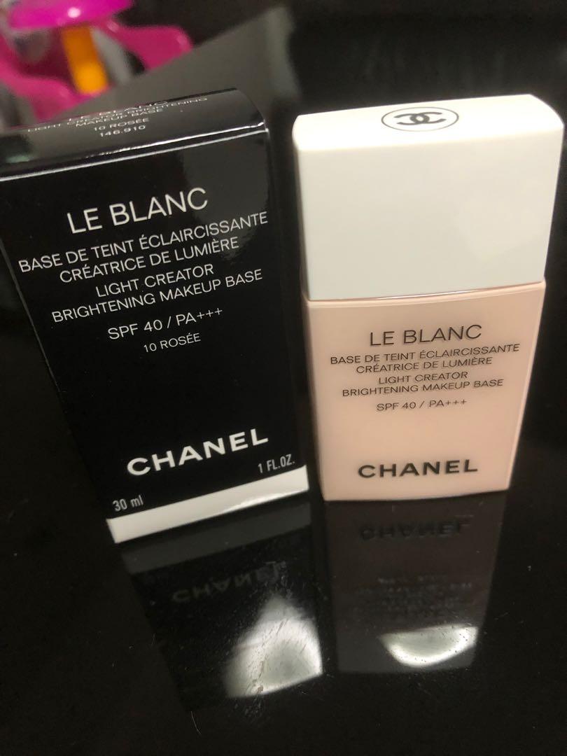 Chanel LE BLANC Light Creator Brightening Makeup Base, Beauty & Personal  Care, Face, Makeup on Carousell